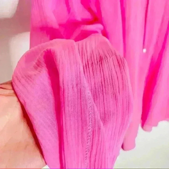 Rag and Bone Melody Silk Blouse Pink Small - Picture 8 of 10